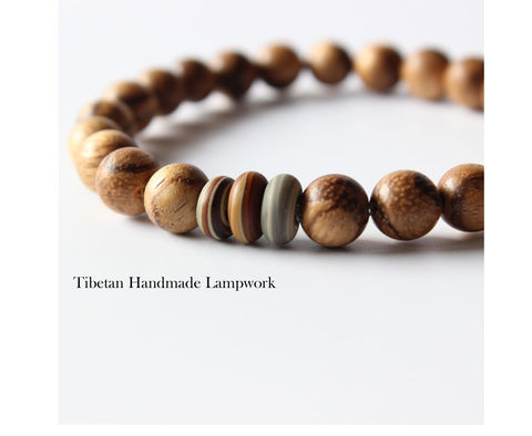 Buddhist Handcrafted Nature Sandalwood Mala Bracelet