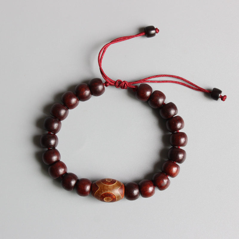 Buddhist Handcrafted Nature Sandalwood Bracelet for "Deep Faith"