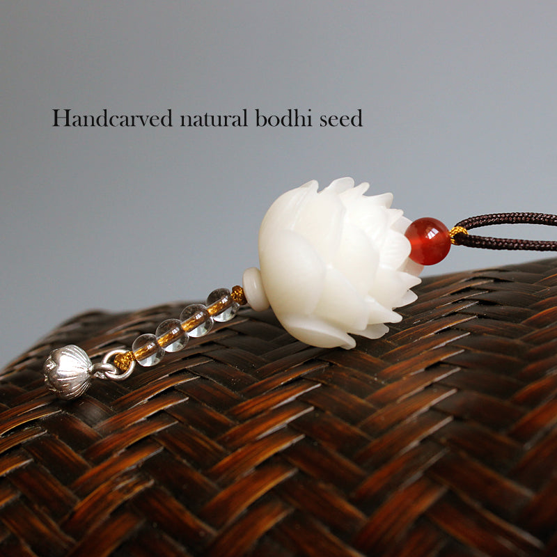 Harmonious Enlightenment Pendant (Bodhi Seed and Tagua Nut)