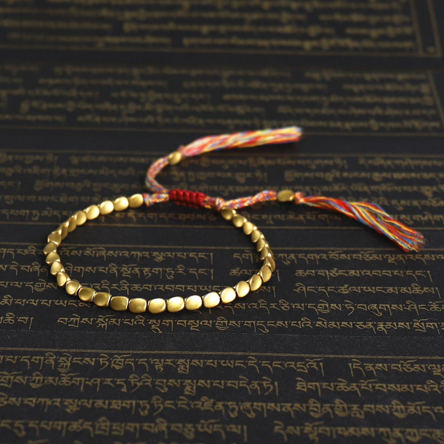 Handmade Tibetan Blessed Cotton Thread for "Chi Flow & Elemental Balance" – With Tibet Copper Beads