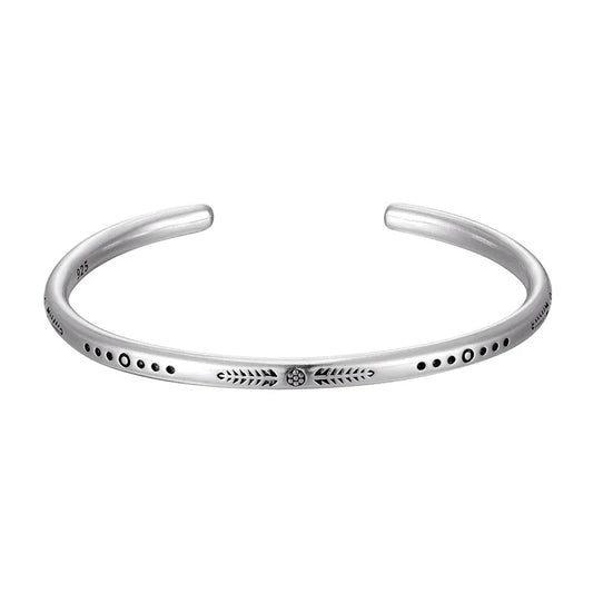 Tibetan Steel & Handmade Spirit Bracelet for "Attracting Wealth & Opportunities" 
