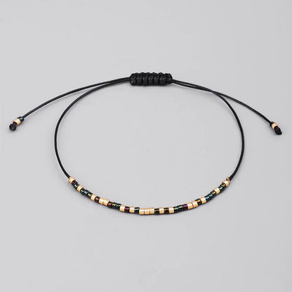 Handmade Tibetan Blessed Knots for "Courage & Confidence" with Natural Miyuki Rice Beads