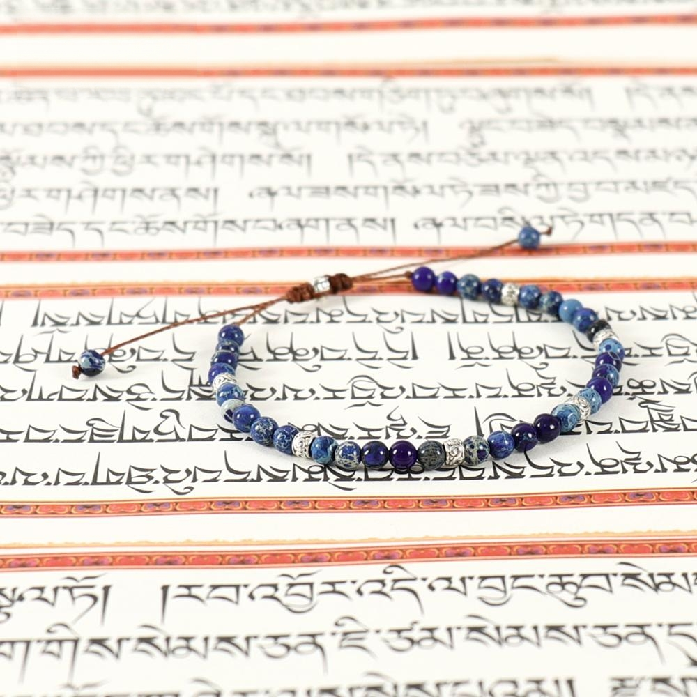 Natural Crystal Gemstone for "Yoga & Chakra Healing" – Tibetan Stone Beads Stretch Bracelet