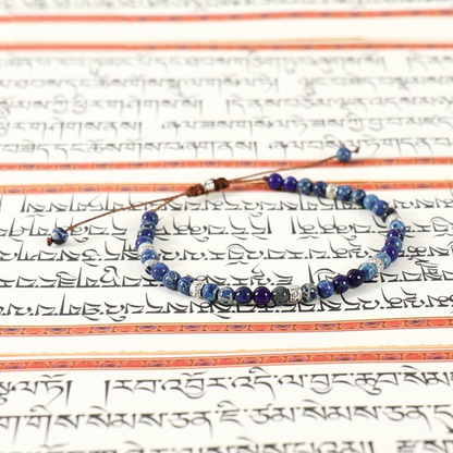 Natural Crystal Gemstone for "Yoga & Chakra Healing" – Tibetan Stone Beads Stretch Bracelet