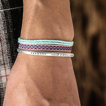 Tibetan Steel & Handmade Spirit Bracelet for "Self-Love & Confidence" 