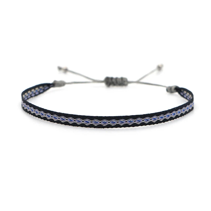 Tibetan Steel & Handmade Spirit Bracelet for Safe Travels & New Beginnings 