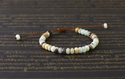 Handmade Tibetan Blessed Natural Stone Mala Beads for Chakra Cleansing