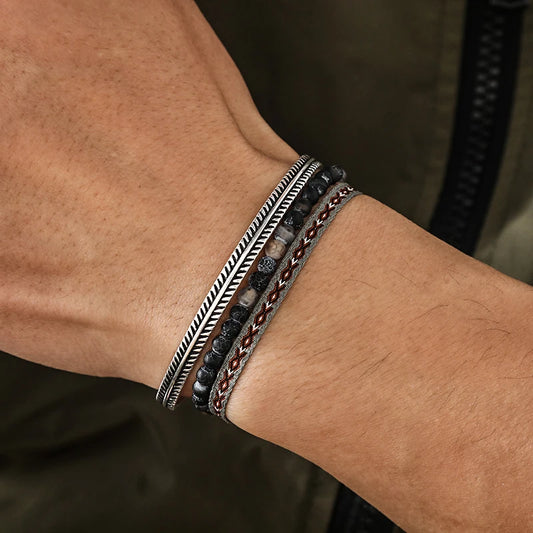 Tibetan Steel & Handmade Spirit Bracelet for "Forgiveness & Liberation"