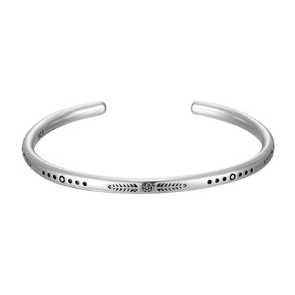 Tibetan Steel & Handmade Spirit Bracelet for Courage & Confidence 
