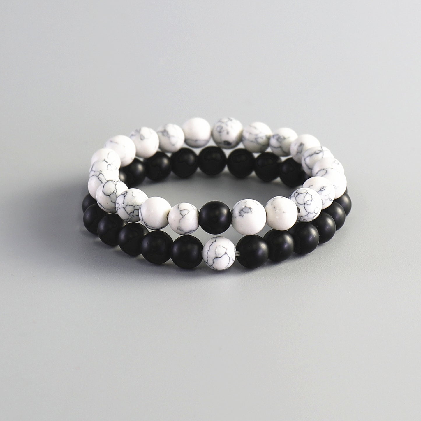 Buddhist Handcrafted Nature Sandalwood Bracelet for "Yin & Yang Balance" (Includes Both Bracelets)