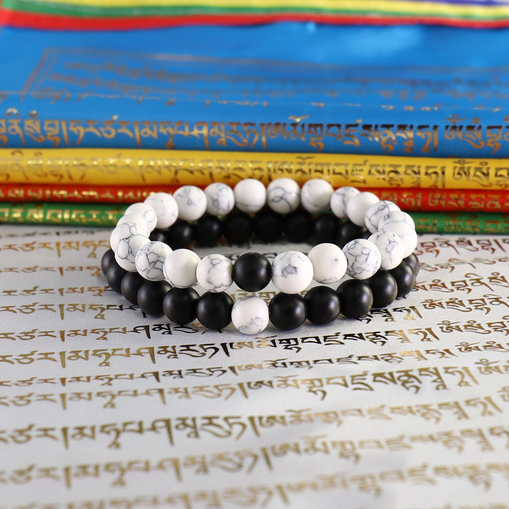 Buddhist Handcrafted Nature Sandalwood Bracelet for "Yin & Yang Balance" (Includes Both Bracelets)