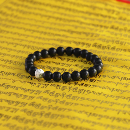 Buddhist Handcrafted Nature Sandalwood Bracelet for "Yin & Yang Balance" (Includes Both Bracelets)