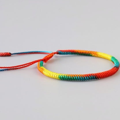 Handmade Tibetan Blessed Knots for "7 Healing Chakras" (for protection & meditation)
