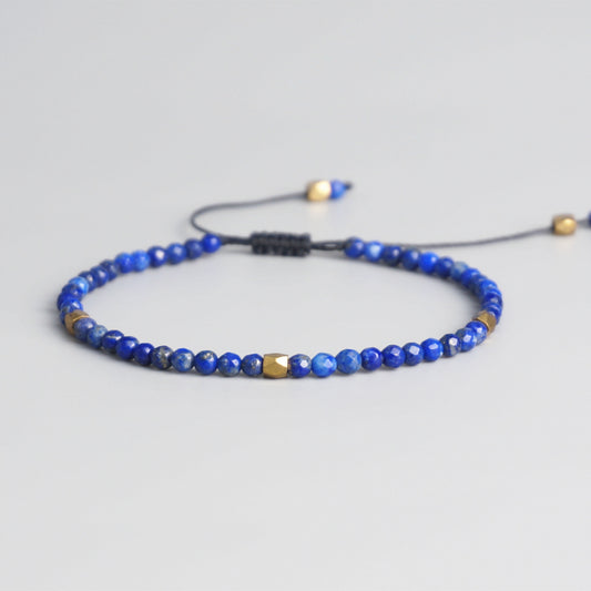 Handmade Tibetan Blessed Natural Lapis Beads for Chakra Cleansing