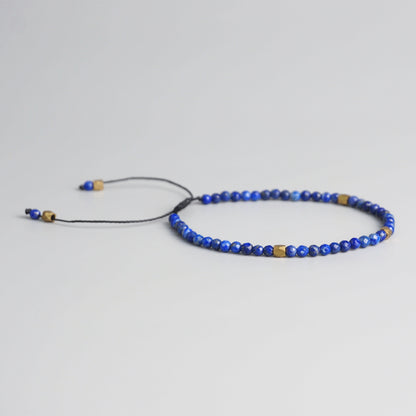 Handmade Tibetan Blessed Natural Lapis Beads for Chakra Cleansing