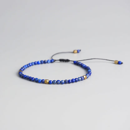Handmade Tibetan Blessed Natural Lapis Beads for Chakra Cleansing