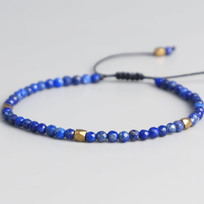 Handmade Tibetan Blessed Natural Lapis Beads for Chakra Cleansing