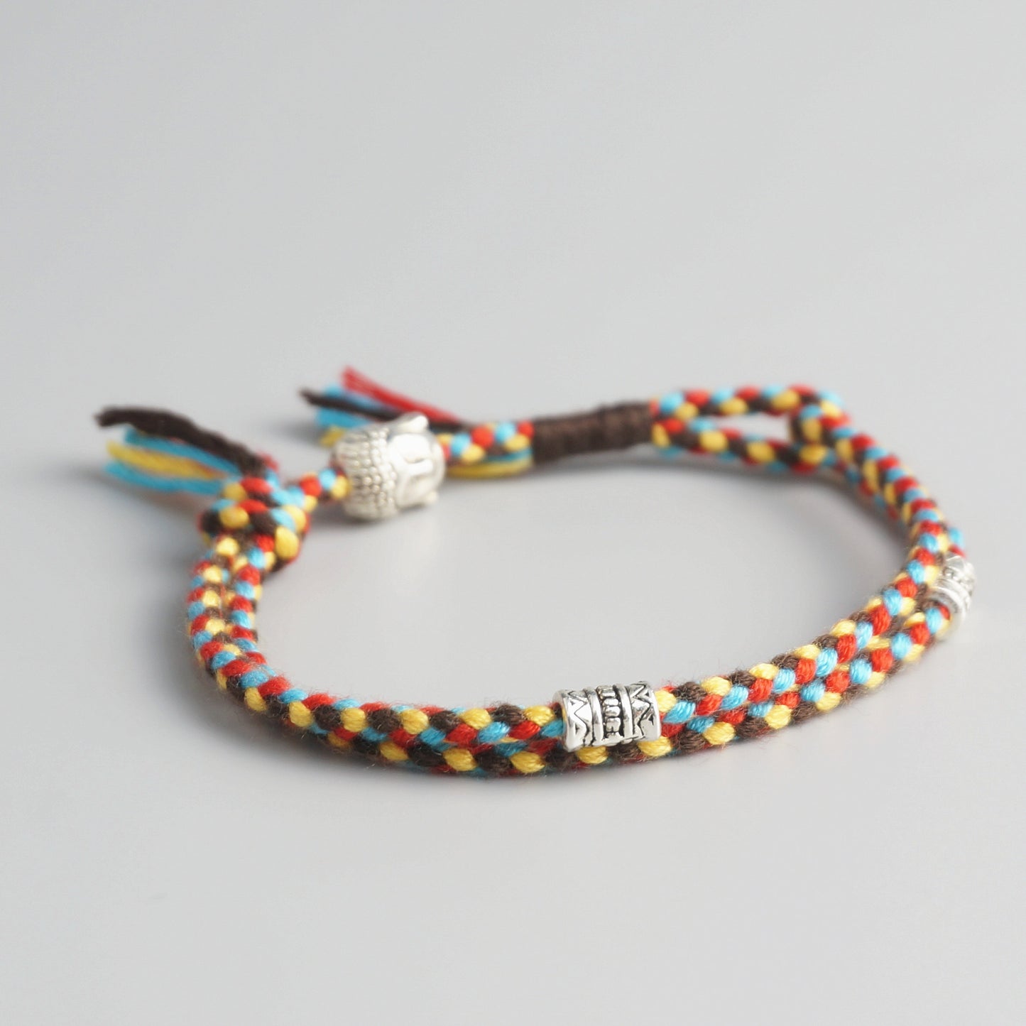 Handmade Tibetan Blessed Amulet Knot for "Wellness & Worthiness" (inspired by the teachings of Buddha)