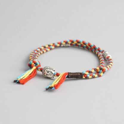 Handmade Tibetan Blessed Amulet Knot for "Wellness & Worthiness" (inspired by the teachings of Buddha)