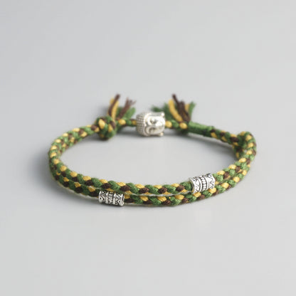 Handmade Tibetan Blessed Amulet Knot for "Wellness & Worthiness" (inspired by the teachings of Buddha)