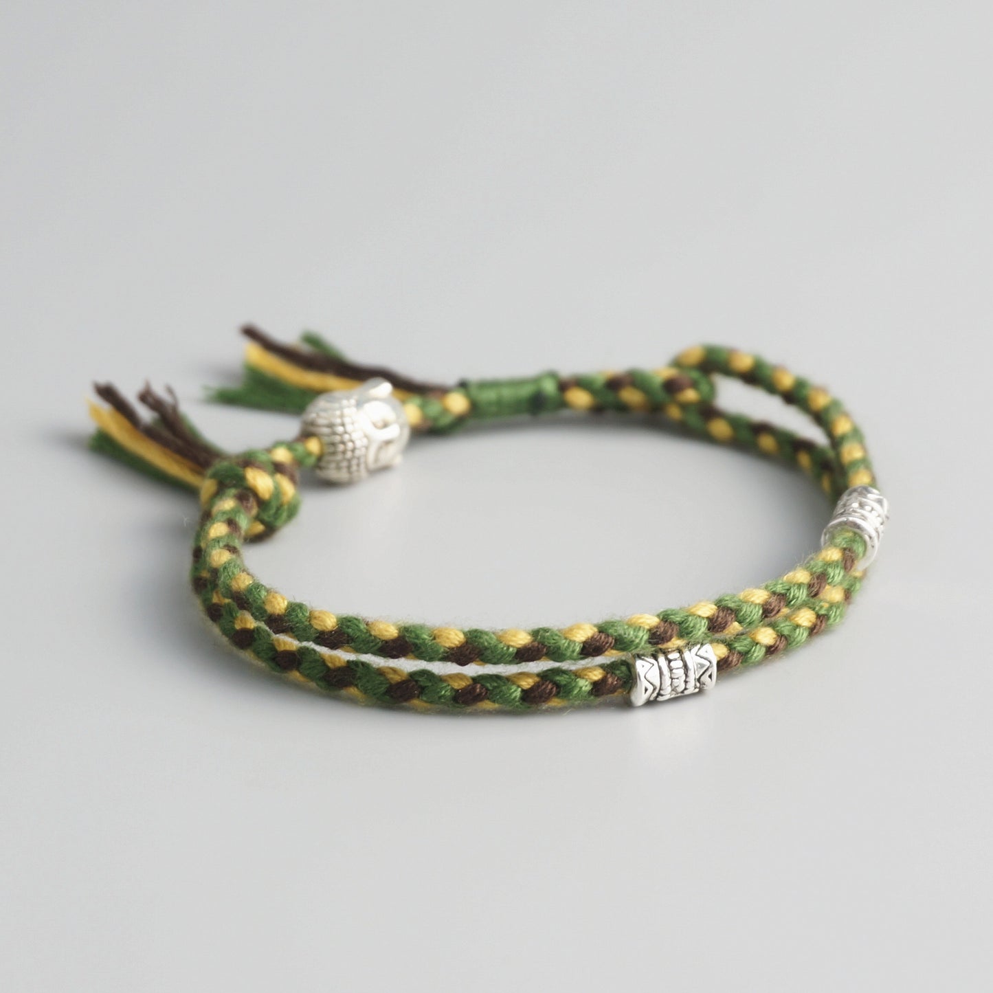 Handmade Tibetan Blessed Amulet Knot for "Wellness & Worthiness" (inspired by the teachings of Buddha)