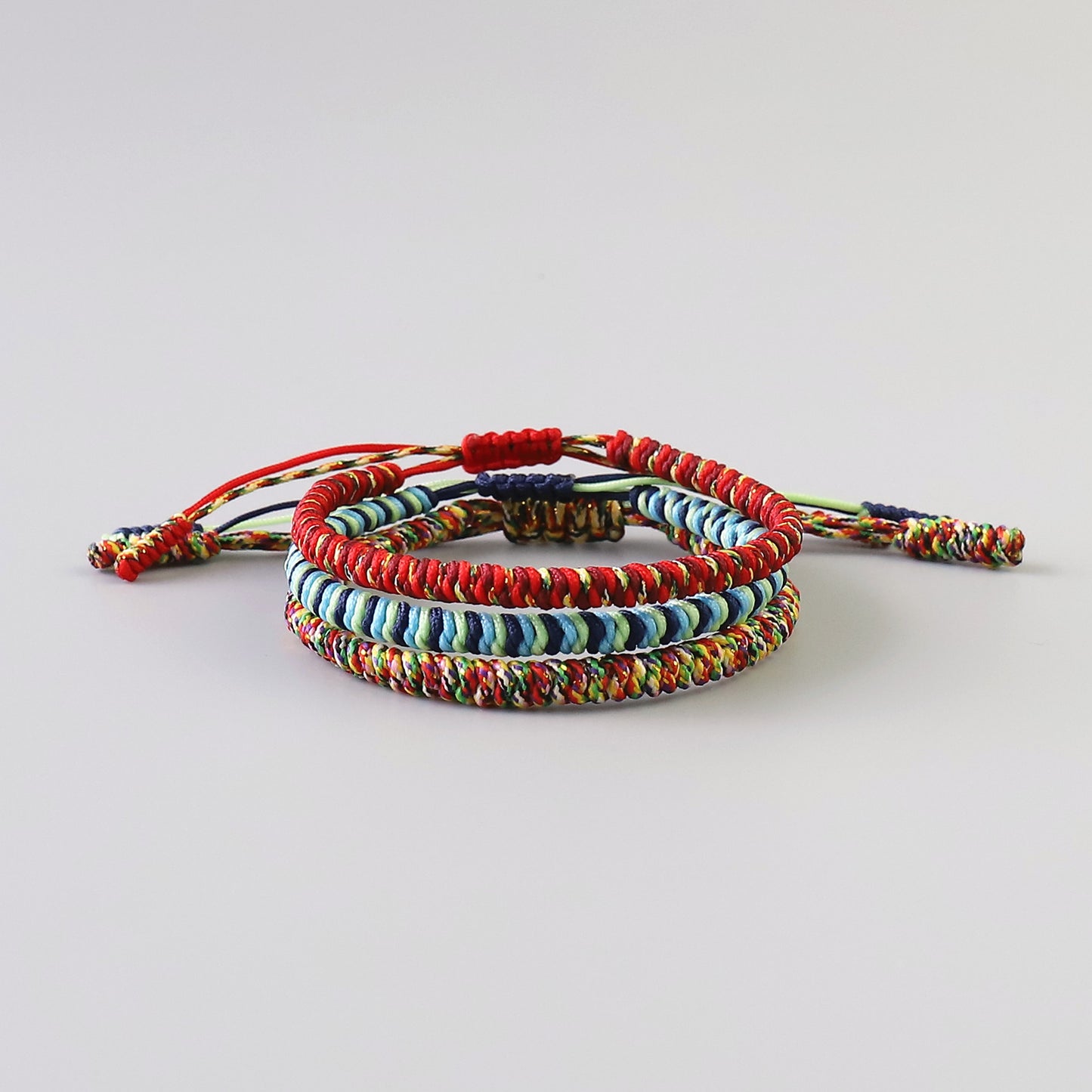 Handmade Tibetan Blessed Knots for "Aura & Peace" (clean light energy and vibe)