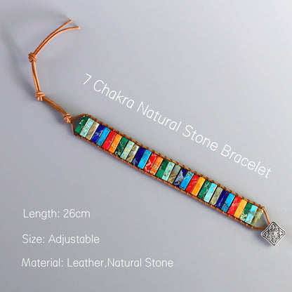 Buddhist Handcrafted Nature Sandalwood Bracelet for "Protection, Health, Balance, Energy & Wisdom" - 12 Essential Frosted Granites Crystals