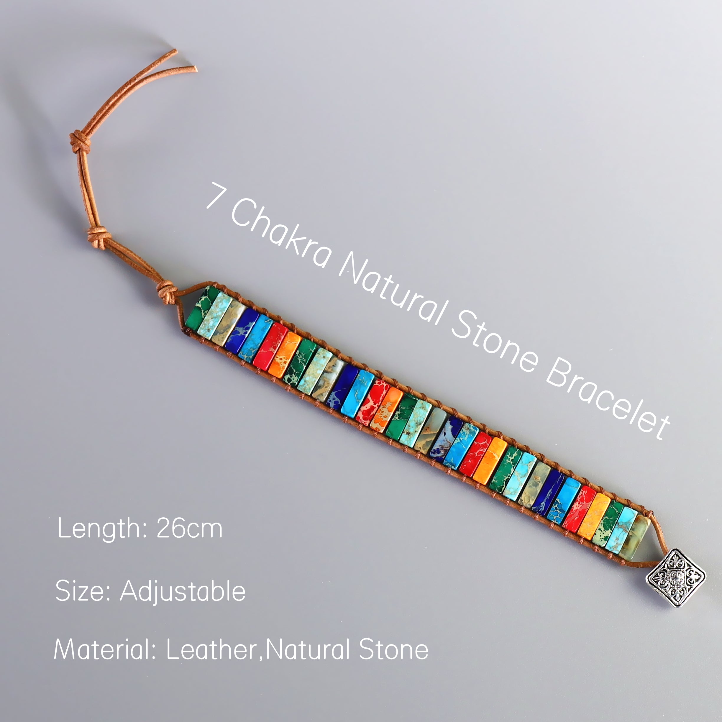 Buddhist Handcrafted Nature Sandalwood Bracelet for "Protection, Health, Balance, Energy & Wisdom" - 12 Essential Frosted Granites Crystals