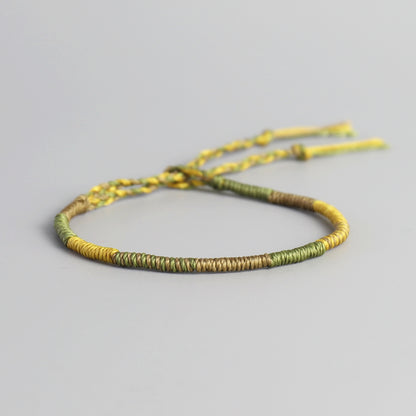 Handmade Tibetan Blessed Waterproof Thread for "Friendship, Cleansing & Purity" (warding off evil energy & spirit)