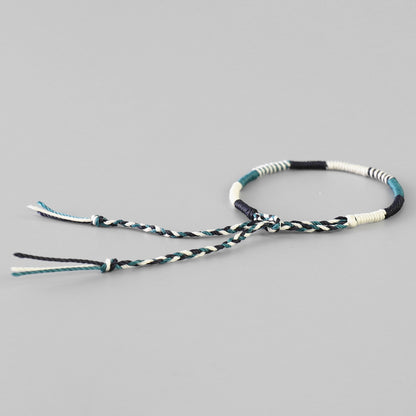 Handmade Tibetan Blessed Waterproof Thread for "Friendship, Cleansing & Purity" (warding off evil energy & spirit)