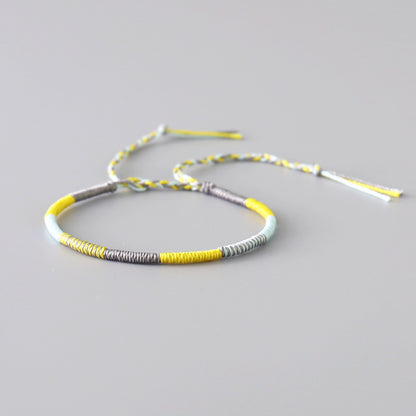 Handmade Tibetan Blessed Waterproof Thread for "Friendship, Cleansing & Purity" (warding off evil energy & spirit)