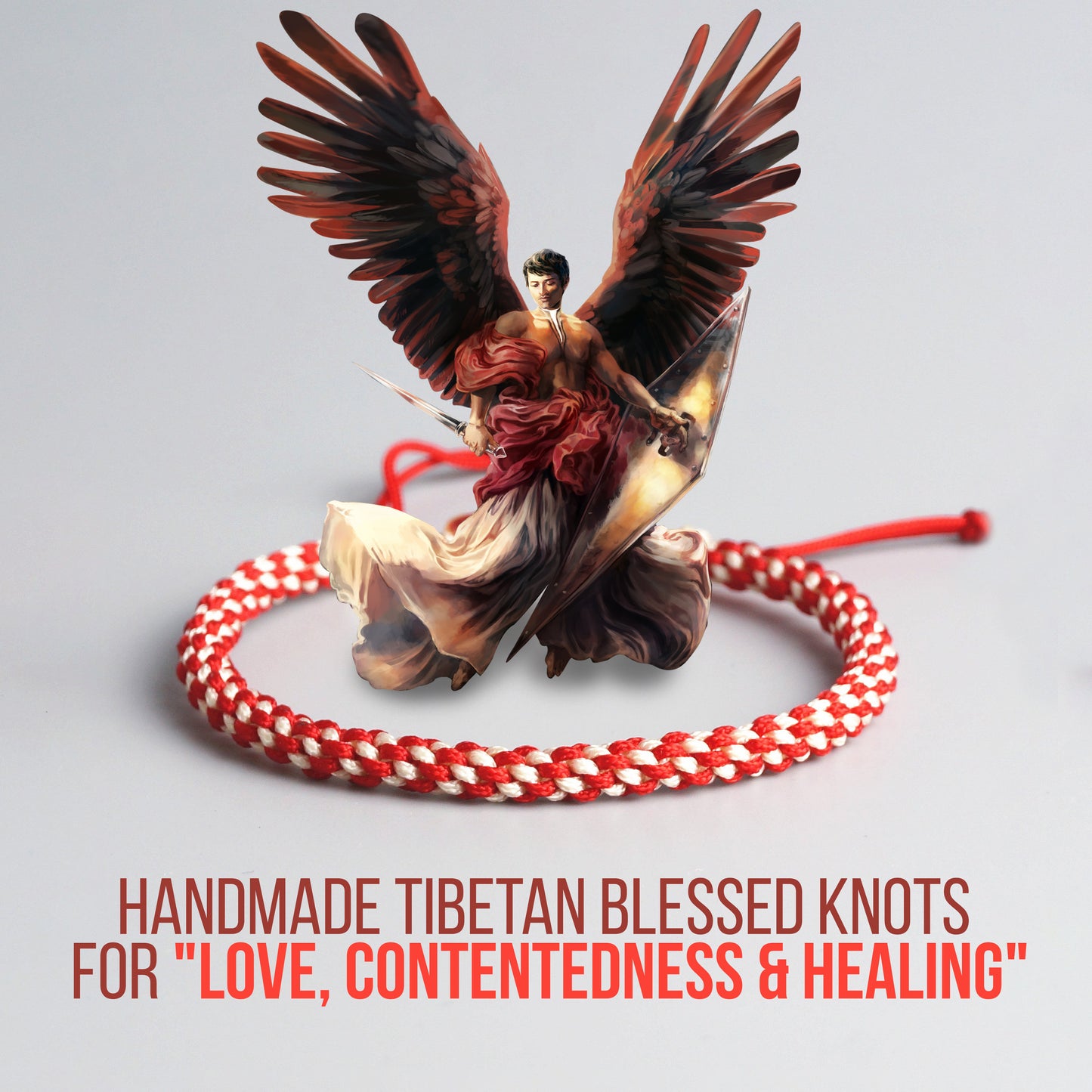 Handmade Tibetan Blessed Knots for "Love ❤️, Contentedness & Healing"
