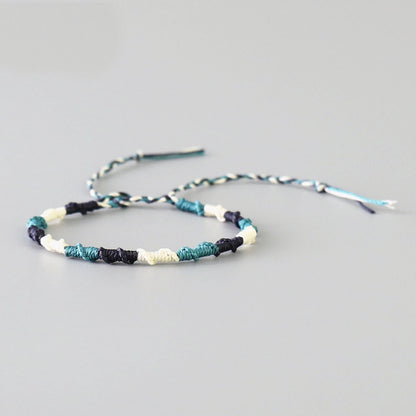 Handmade Tibetan Blessed Waterproof Thread for "Friendship, Cleansing & Purity" (warding off evil energy & spirit)