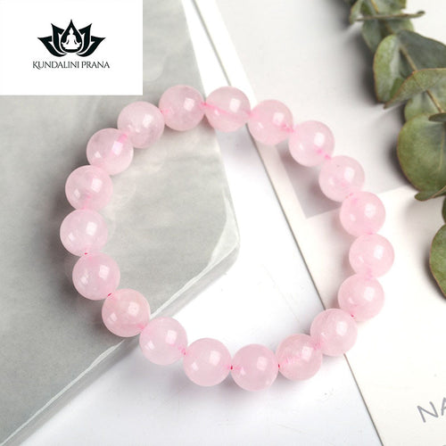 Natural Crystal Gemstone ~ Healing Rose Quartz Bracelet ~ for 