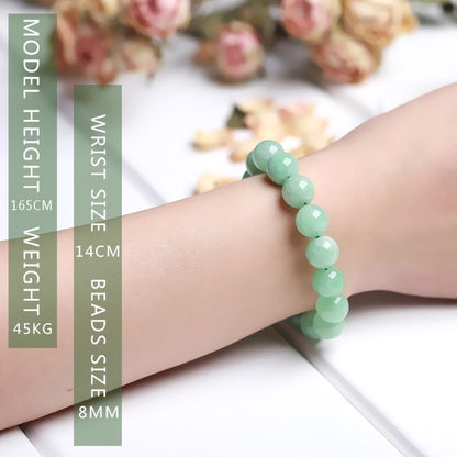 Natural Crystal Gemstone ~ Greenery Jade Bangle ~ for "Abundance, Happiness and Health"