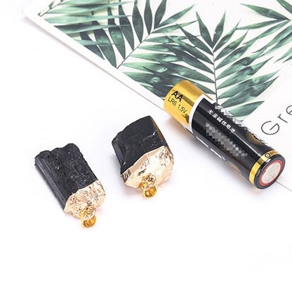 Natural Crystal Gemstone ~ Black Tourmaline Chakra Pendant ~ for "Protection, Stability and Grounding"