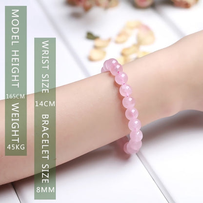 Natural Crystal Gemstone ~ Healing Rose Quartz Bracelet ~ for "All Relations and Compassion"