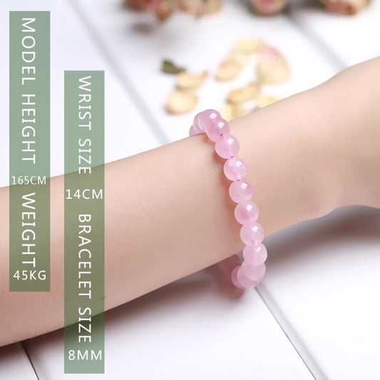 Natural Crystal Gemstone ~ Healing Rose Quartz Bracelet ~ for "All Relations and Compassion"