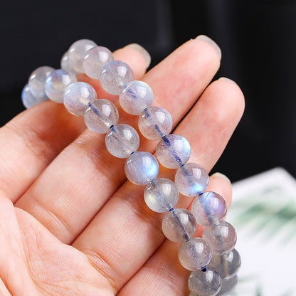 Natural Crystal Gemstone ~ Spectrolite Labradorite Bracelet & Grey Moonstone ~ for "Healing and All Attraction"