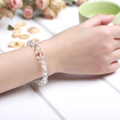 Natural Crystal Gemstone ~ AAA+ Pure Crystal Quartz Bracelet ~ for "Power, Mental Clarity and Energy"