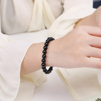 Natural Crystal Gemstone ~ 7A Midnight Tourmaline Bracelet ~ for "Protection, Stability and Grounding"