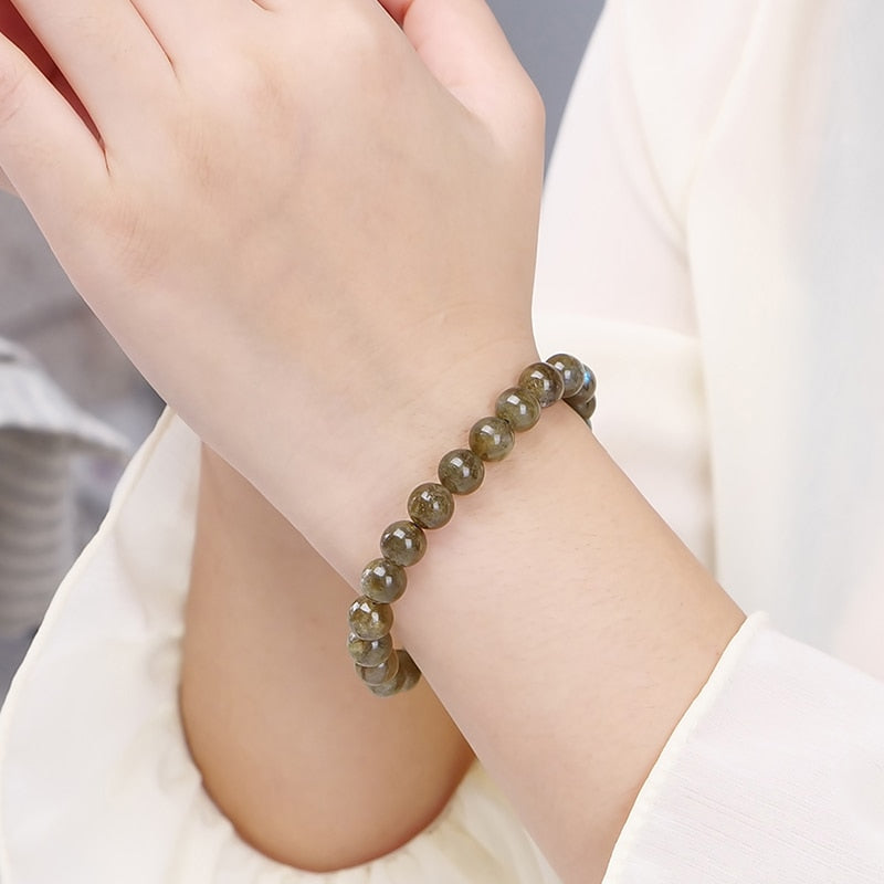 Natural Crystal Gemstone ~ Soulful Labradorite Bracelet ~ for "Healing and Energy"