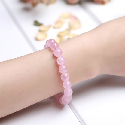 Natural Crystal Gemstone ~ Healing Rose Quartz Bracelet ~ for "All Relations and Compassion"