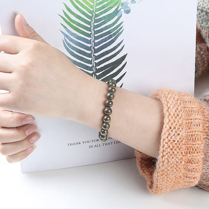Natural Crystal Gemstone ~ Earth-mineral Pyrite Bracelet ~ for "Protection, Confidence & Strength"