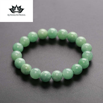 Natural Crystal Gemstone ~ Greenery Jade Bangle ~ for "Abundance, Happiness and Health"