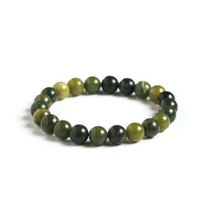 Natural Crystal Gemstone ~ Canada Green Jade Bracelet ~ for "Good Luck and Healing"