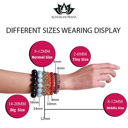 Natural Crystal Gemstone ~ AAA+ Pure Crystal Quartz Bracelet ~ for "Power, Mental Clarity and Energy"