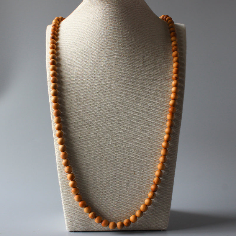 Buddhist Handcrafted Nature Sandalwood Necklace for  "Meditation" - Own Becoming