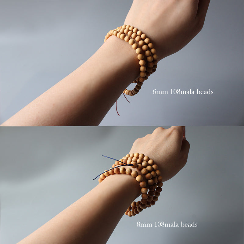 Buddhist Handcrafted Nature Sandalwood Necklace for  "Meditation" - Own Becoming