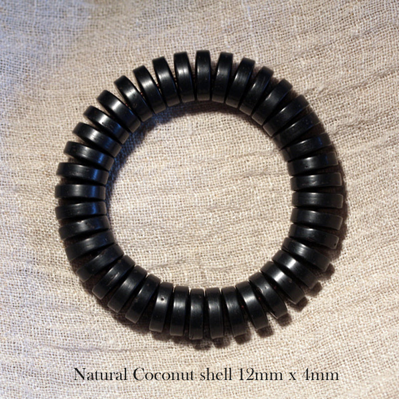Buddhist Handcrafted Nature Sandalwood Bracelet Stillness Bracelet (Organic Coco Nut Shell)